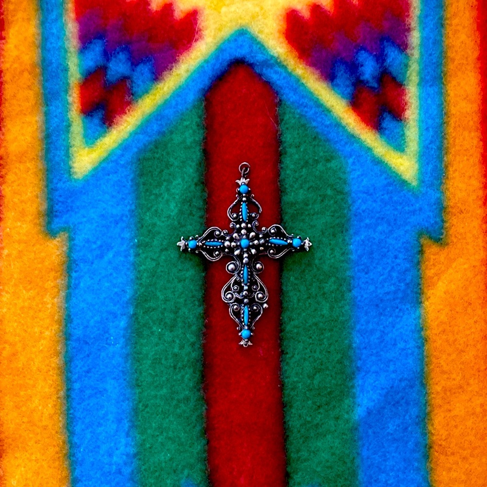 Filigree style Cross Pendant southwestern style